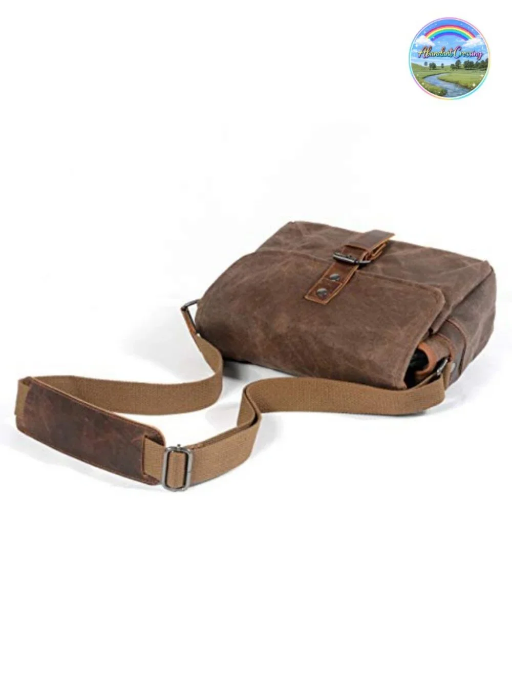 Waterproof Wax Canvas SLR Camera Messenger Bag with Interlayer Pad Vintage